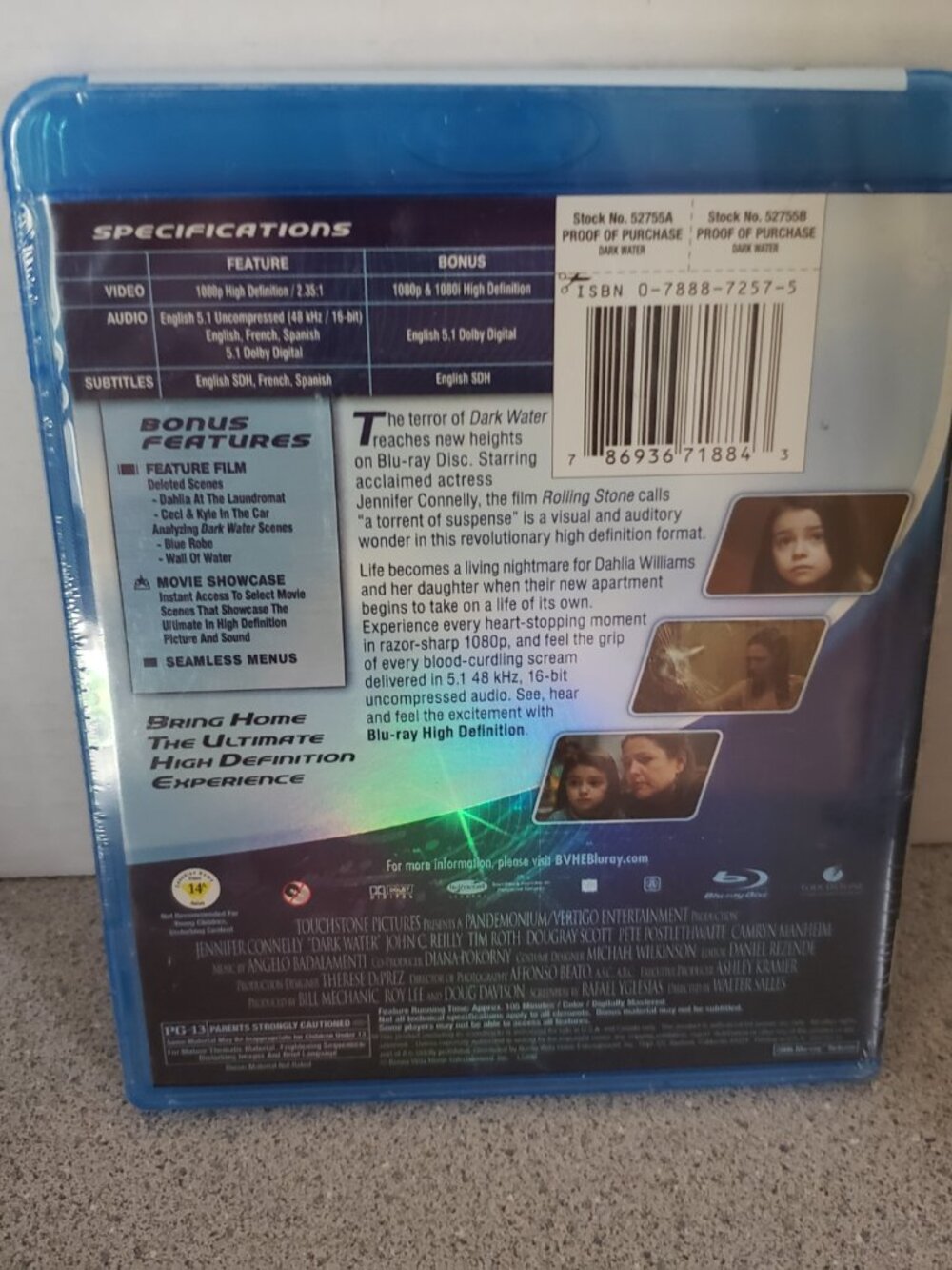 New Dark Water Blu Ray Thriller Blue Ray ( Not DVD ) - Picture 3 of 7